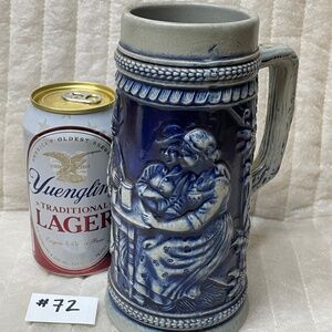 Germans Drinking VINTAGE Stoneware Beer Stein GERZ West Germany